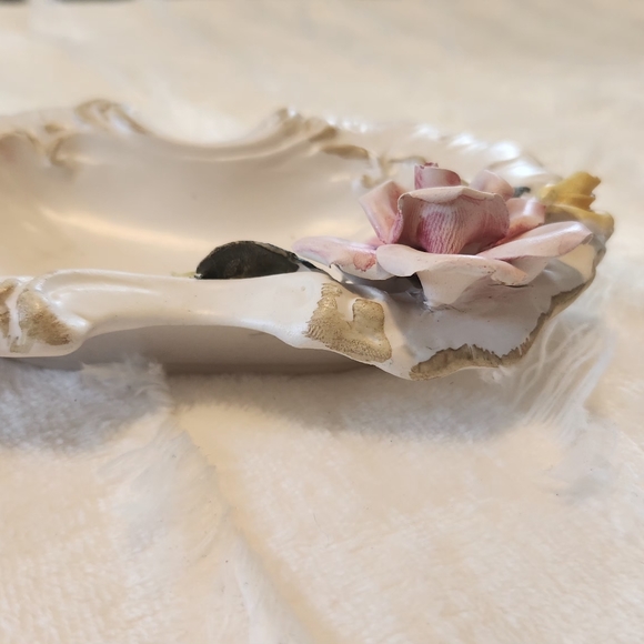 German handcrafted vintage porcelain dish with stamp - Picture 5 of 12